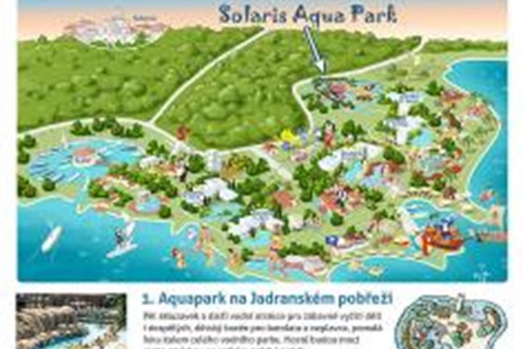 1. Aquapark na chorvatském pobřeží Jadranu již v roce 2013
