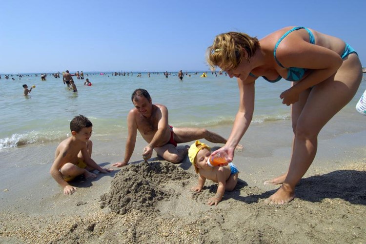 pláž vhodná pro děti