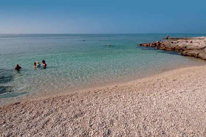 pláž Borik, ostrov Lošinj