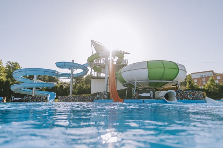 Hotel Terme Sveti Martin, letní bazény aquapark Martilandia